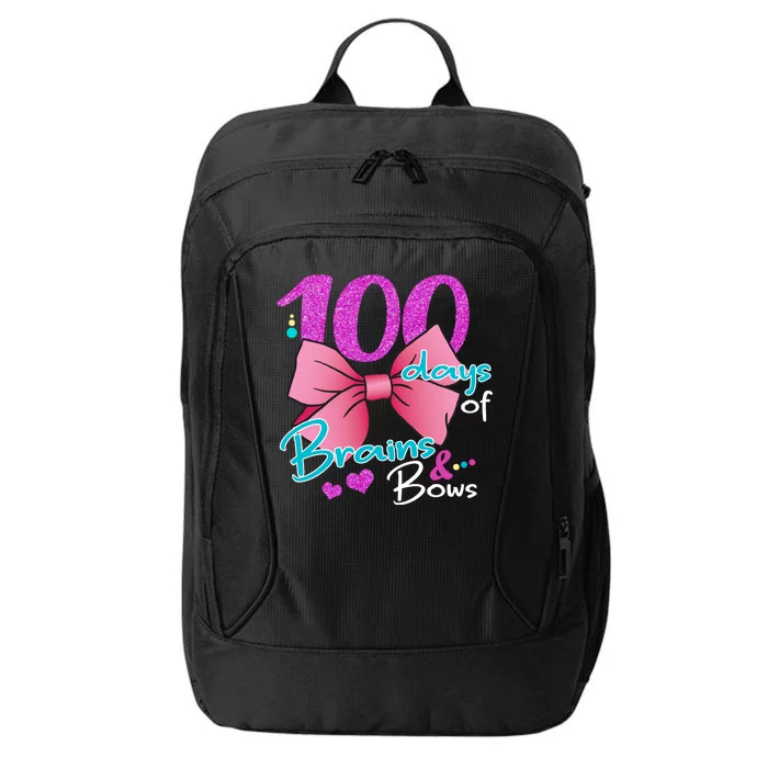 100 Days Of School Brains and Bows City Backpack