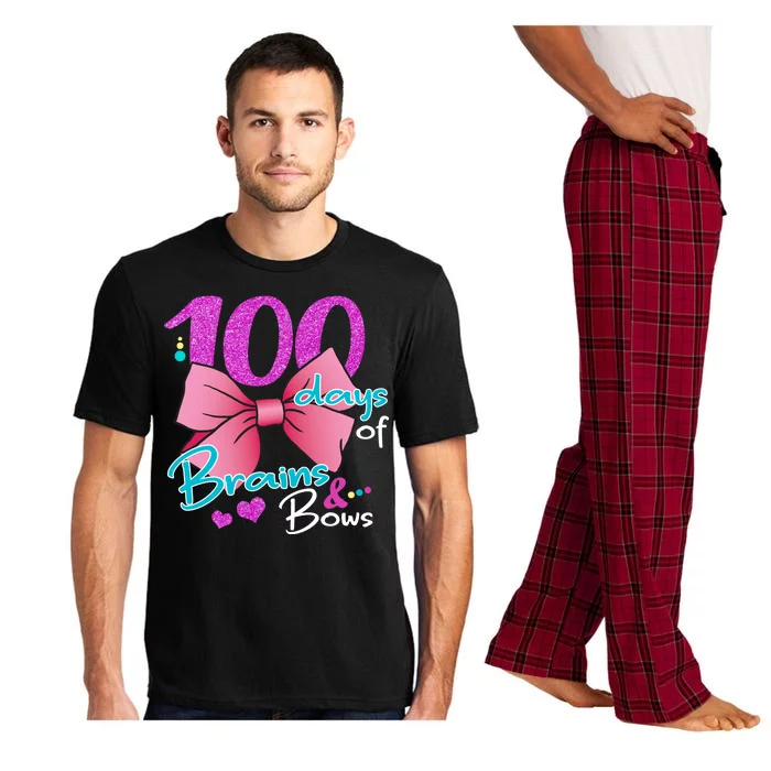 100 Days Of School Brains and Bows Pajama Set