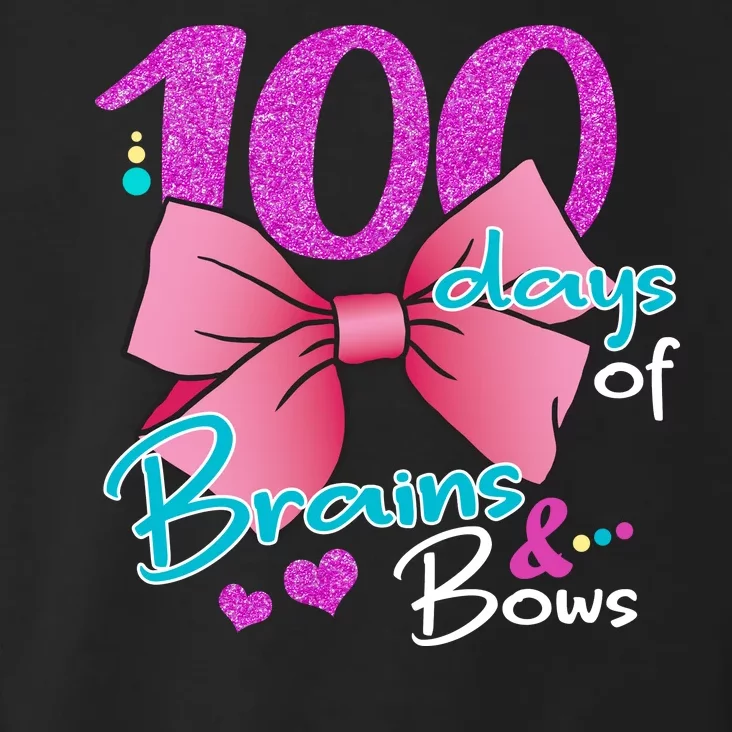 100 Days Of School Brains and Bows Toddler Hoodie