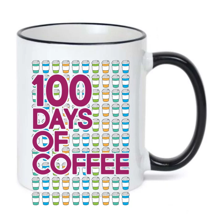 100 Days Of School (Coffee) Black Color Changing Mug