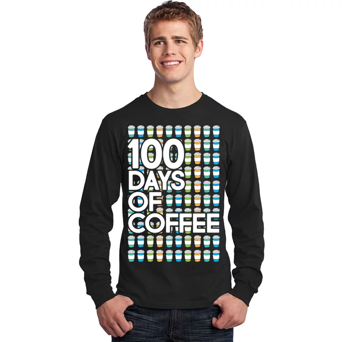 100 Days Of School (Coffee) Long Sleeve Shirt