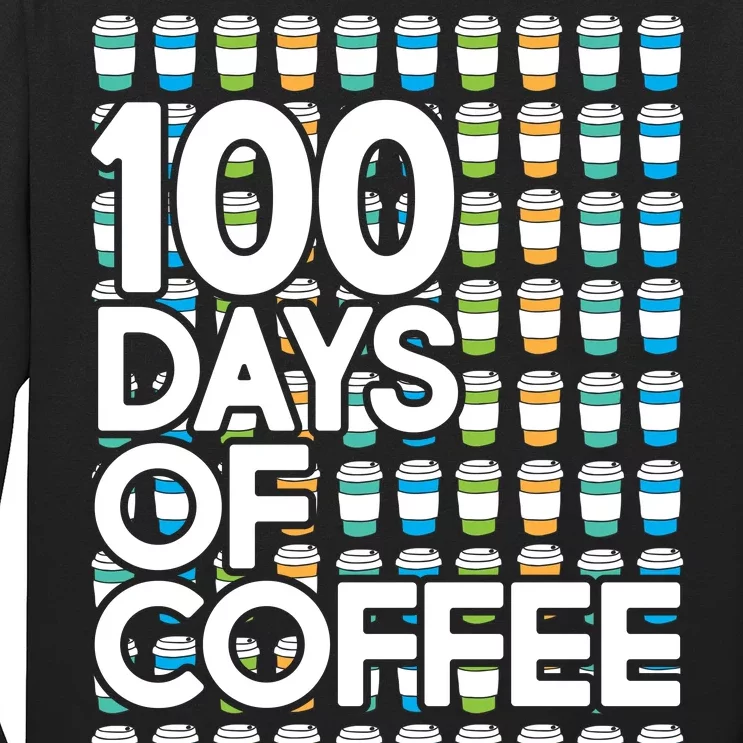 100 Days Of School (Coffee) Long Sleeve Shirt