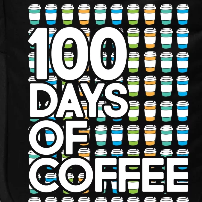 100 Days Of School (Coffee) Impact Tech Backpack