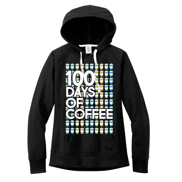 100 Days Of School (Coffee) Women's Fleece Hoodie