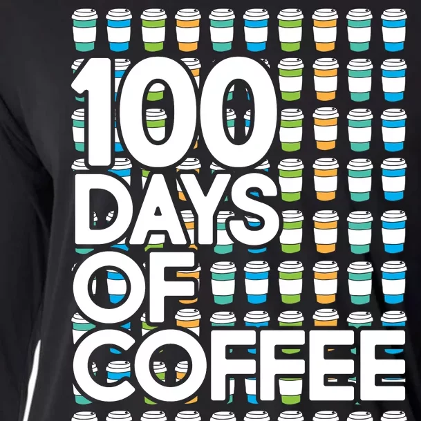 100 Days Of School (Coffee) Cooling Performance Long Sleeve Crew