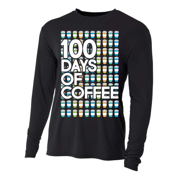 100 Days Of School (Coffee) Cooling Performance Long Sleeve Crew