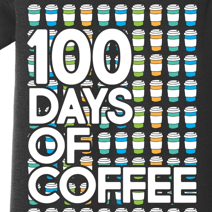 100 Days Of School (Coffee) Baby Bodysuit