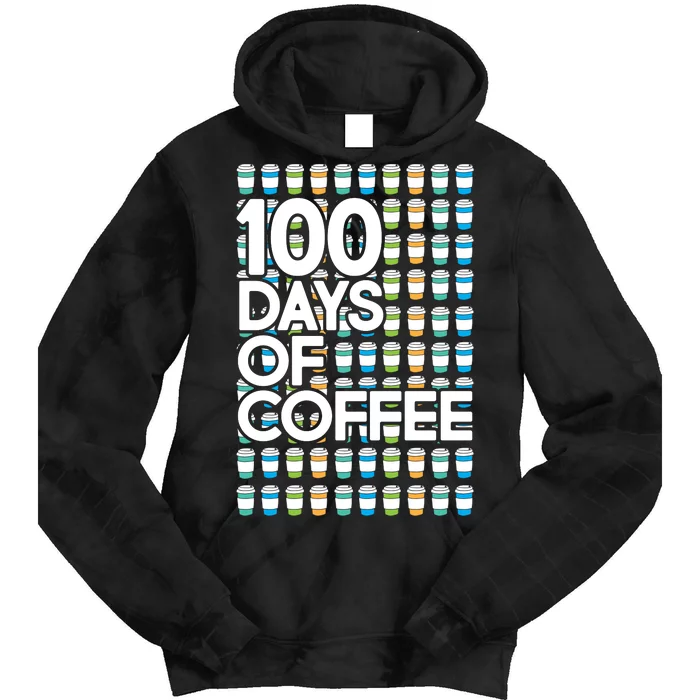 100 Days Of School (Coffee) Tie Dye Hoodie