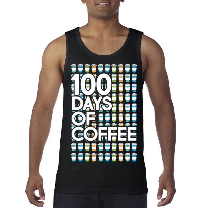 100 Days Of School (Coffee) Tank Top