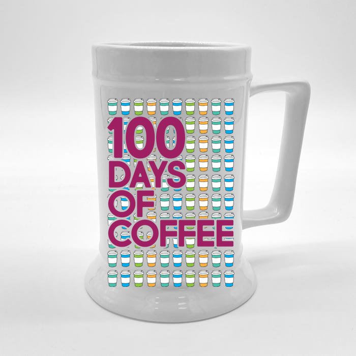 100 Days Of School (Coffee) Front & Back Beer Stein