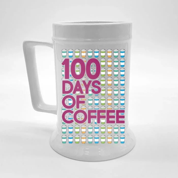 100 Days Of School (Coffee) Front & Back Beer Stein