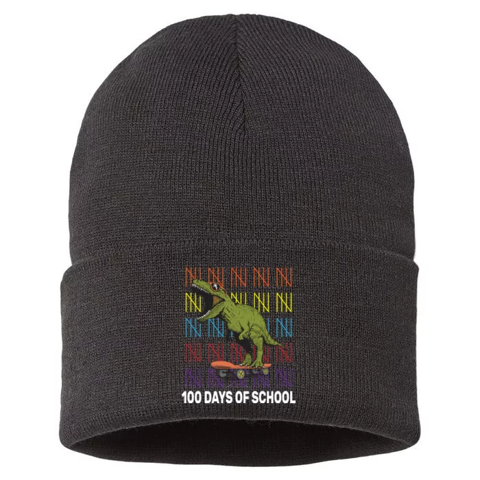 100 Days of School Cool Dinosaur Sustainable Knit Beanie