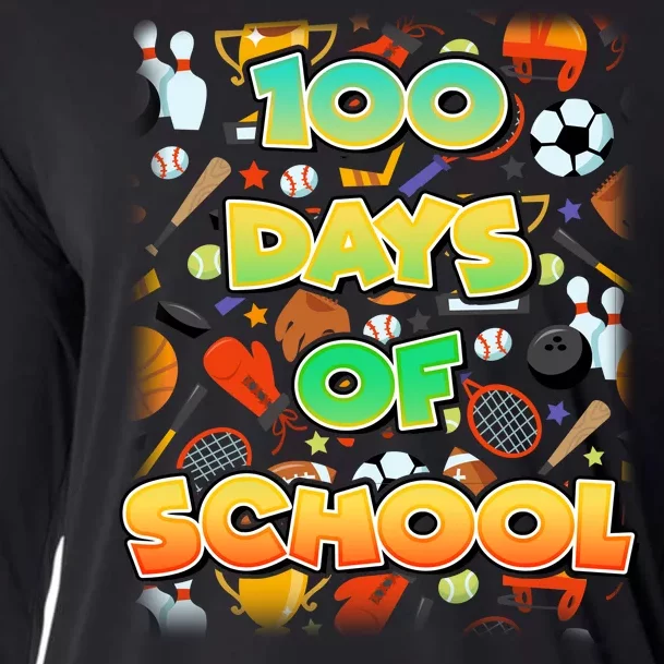 100 Days Of School Sports Cooling Performance Long Sleeve Crew