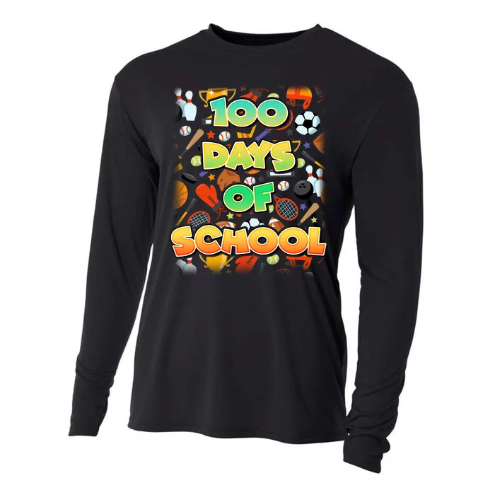 100 Days Of School Sports Cooling Performance Long Sleeve Crew