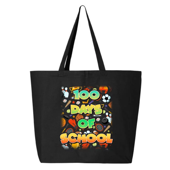 100 Days Of School Sports 25L Jumbo Tote