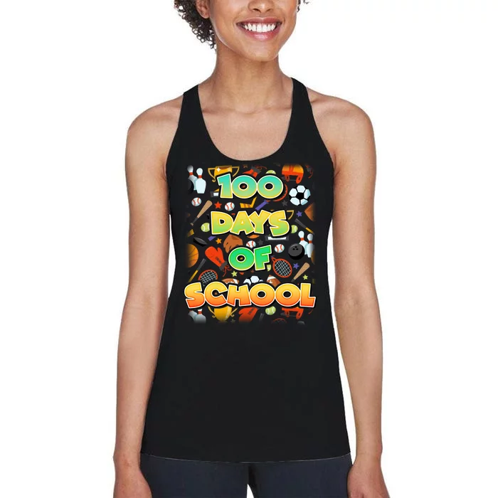 100 Days Of School Sports Women's Racerback Tank