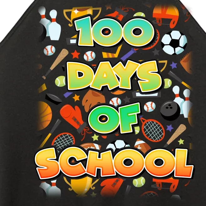 100 Days Of School Sports Women’s Perfect Tri Rocker Tank