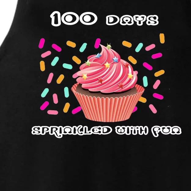 100 Days Of School Sprinkled With Fun Ladies Tri-Blend Wicking Tank