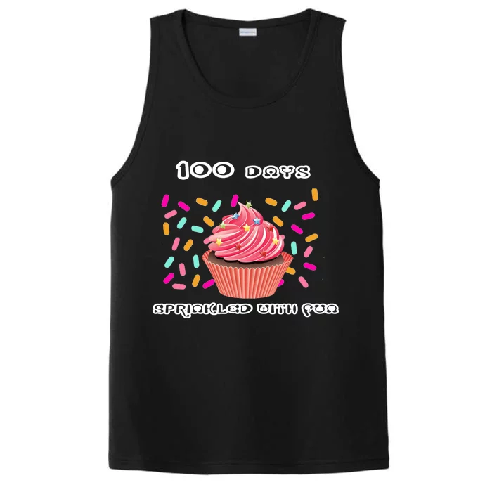 100 Days Of School Sprinkled With Fun Performance Tank