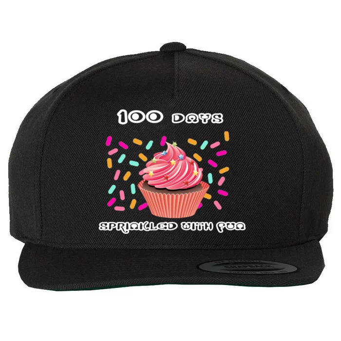 100 Days Of School Sprinkled With Fun Wool Snapback Cap