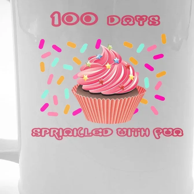 100 Days Of School Sprinkled With Fun Front & Back Beer Stein