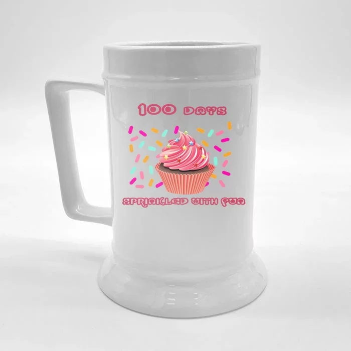 100 Days Of School Sprinkled With Fun Front & Back Beer Stein