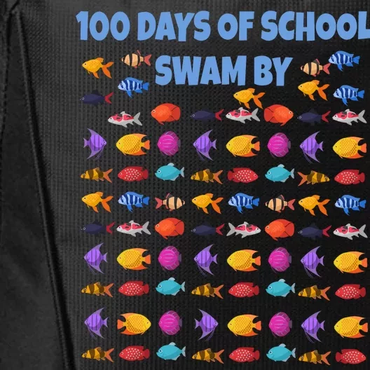 100 Days Of School Swam By Fish City Backpack