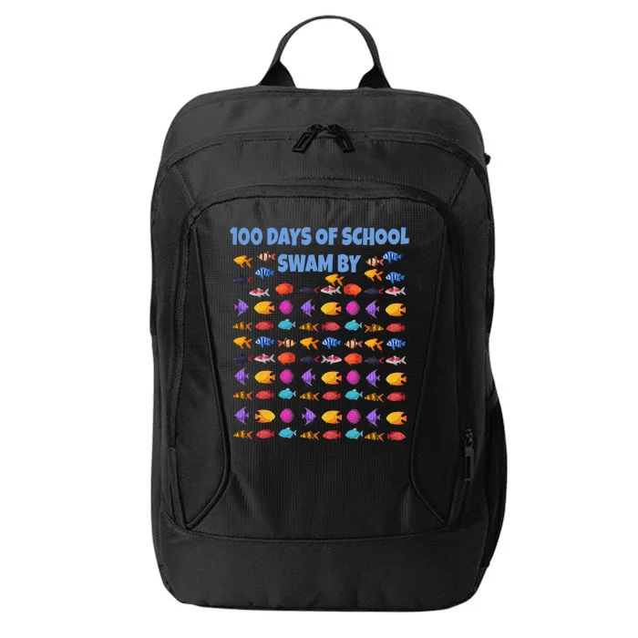 100 Days Of School Swam By Fish City Backpack