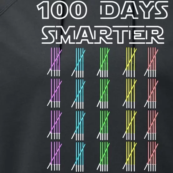 100 Days Smarter 100th Day Of School Performance Fleece Hoodie