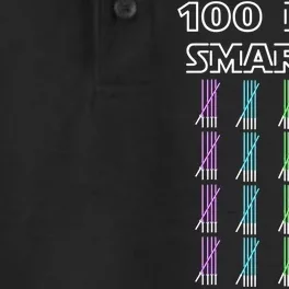 100 Days Smarter 100th Day Of School Dry Zone Grid Performance Polo