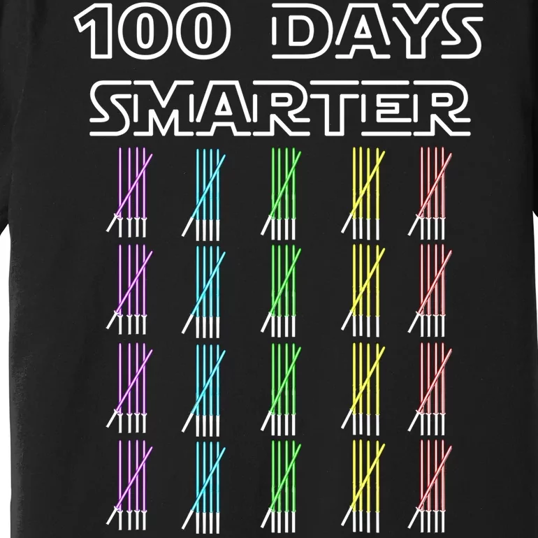 100 Days Smarter 100th Day Of School Premium T-Shirt