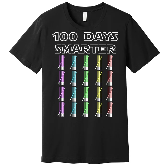 100 Days Smarter 100th Day Of School Premium T-Shirt