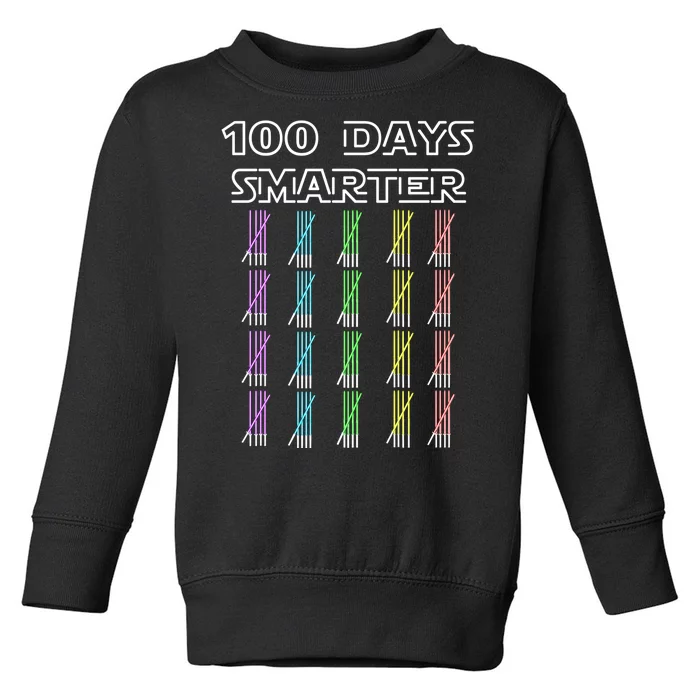 100 Days Smarter 100th Day Of School Toddler Sweatshirt