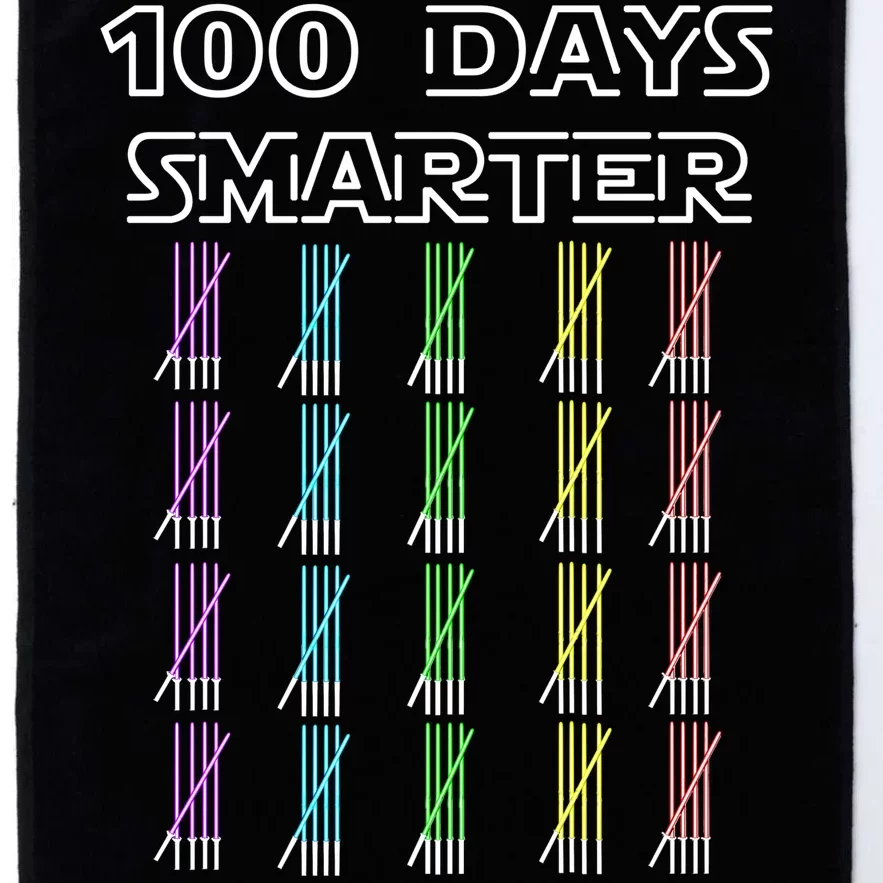 100 Days Smarter 100th Day Of School Platinum Collection Golf Towel