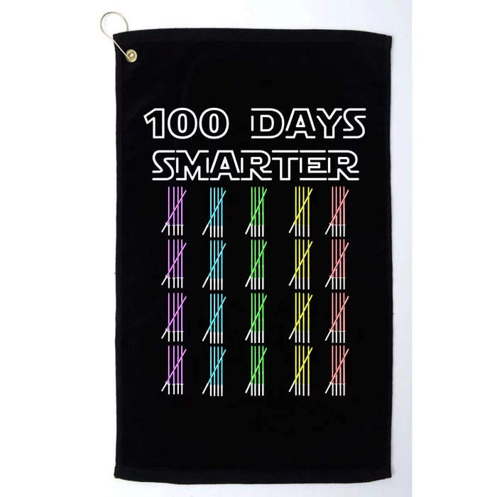 100 Days Smarter 100th Day Of School Platinum Collection Golf Towel