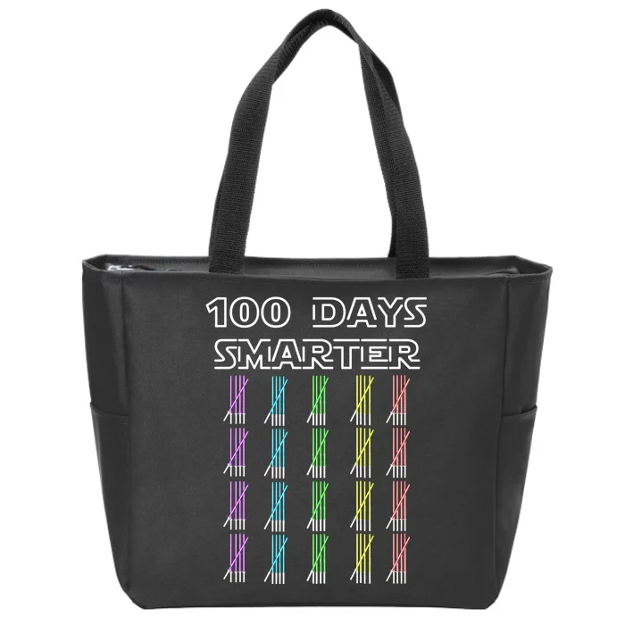 100 Days Smarter 100th Day Of School Zip Tote Bag