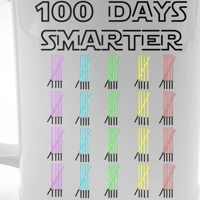 100 Days Smarter 100th Day Of School Front & Back Beer Stein