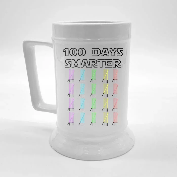 100 Days Smarter 100th Day Of School Front & Back Beer Stein