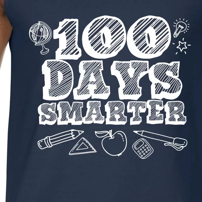 100 Days Smarter Funny 100 Days Of School Comfort Colors® Tank Top