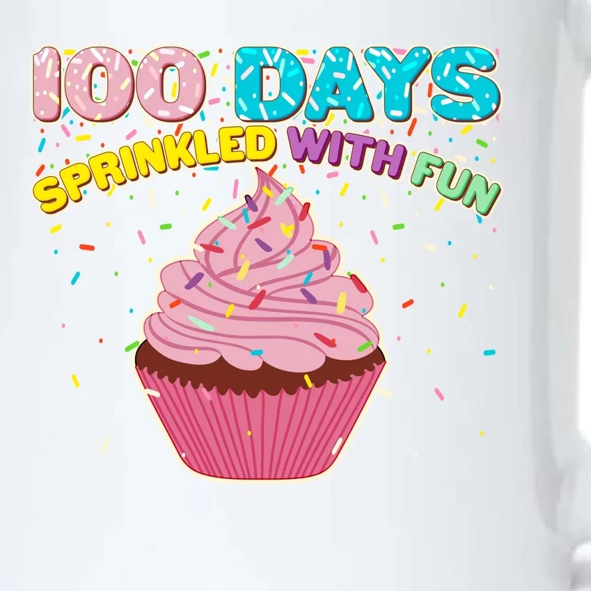 100 Days Sprinkled With Fun Cupcake Black Color Changing Mug