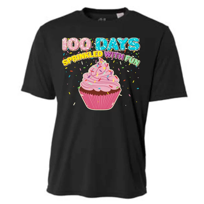 100 Days Sprinkled With Fun Cupcake Cooling Performance Crew T-Shirt