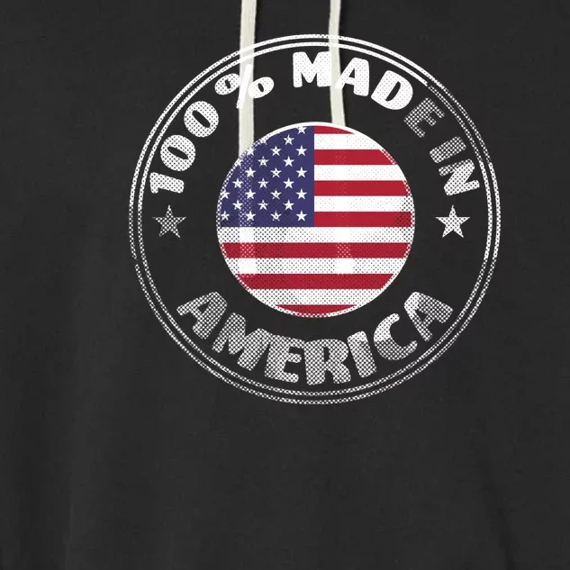 100% Made In America Garment-Dyed Fleece Hoodie