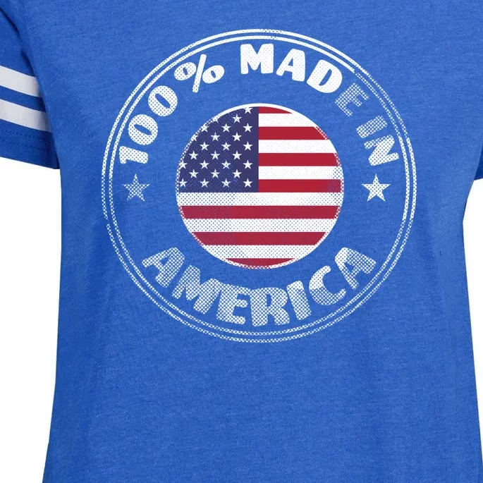 100% Made In America Enza Ladies Jersey Football T-Shirt