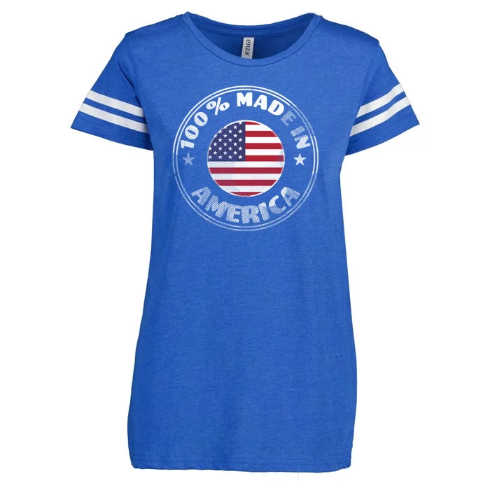 100% Made In America Enza Ladies Jersey Football T-Shirt