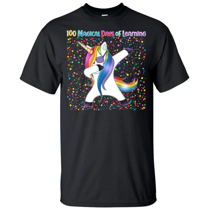 100 Magical Days of Learning Dabbing Unicorn Tall T-Shirt