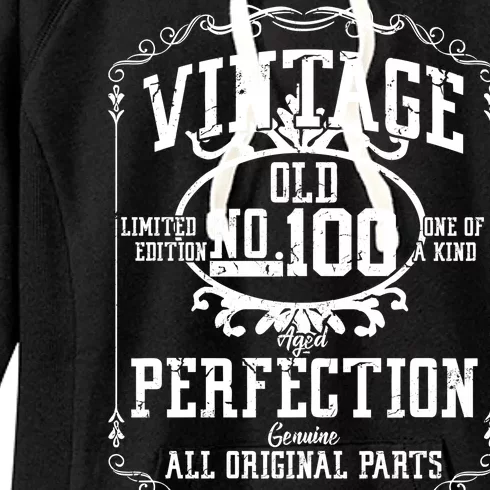 100th Birthday Genuine All Original Parts Women's Fleece Hoodie