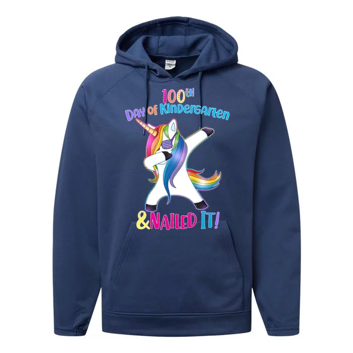 100th Day Of Kindergarten & Nailed it Performance Fleece Hoodie