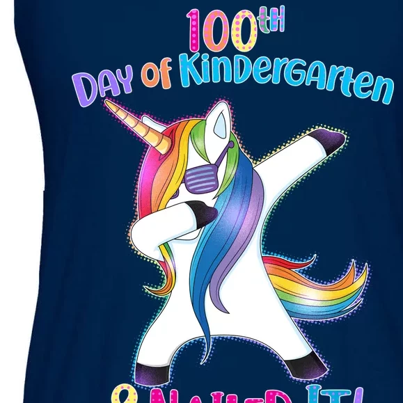 100th Day Of Kindergarten & Nailed it Ladies Essential Flowy Tank