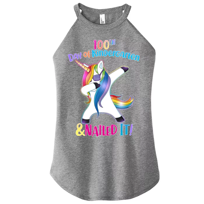 100th Day Of Kindergarten & Nailed it Women’s Perfect Tri Rocker Tank