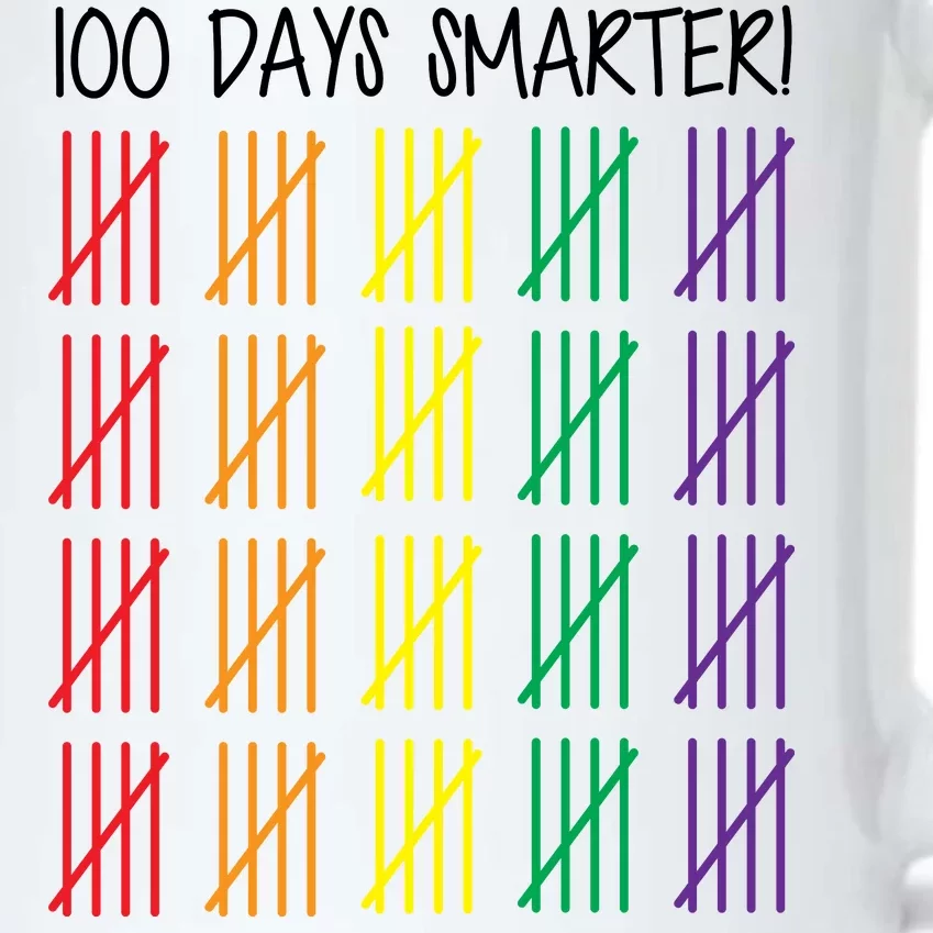 100th Day of School Black Color Changing Mug